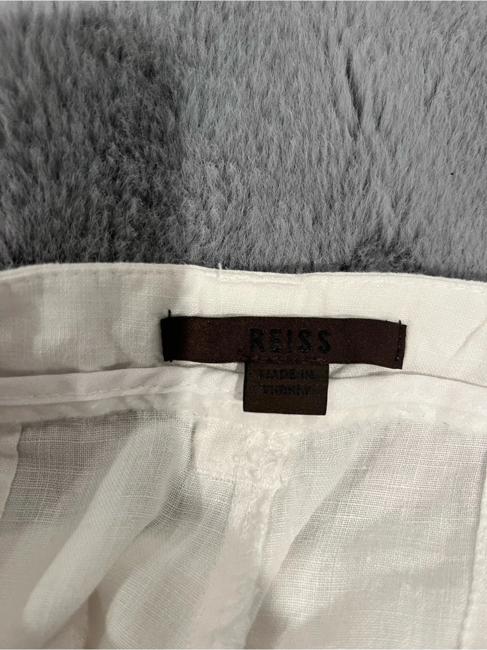 Reiss White Linen Pants